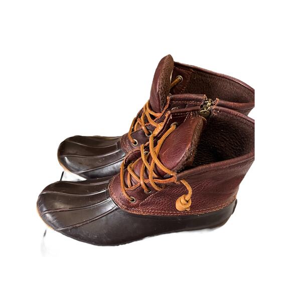 Sperry Top Sider Duck Boots Womens Size  7.5 Brown & Blue Waterproof Winter - Picture 2 of 6